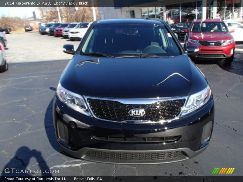Ebony Black / Black 2014 Kia Sorento LX AWD