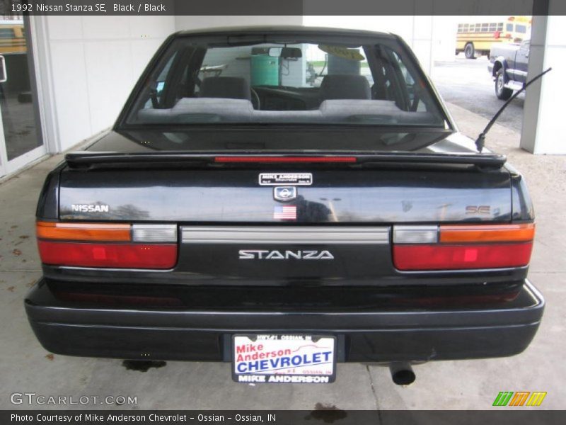Black / Black 1992 Nissan Stanza SE