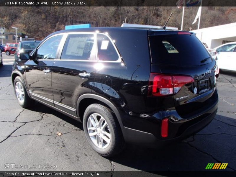 Ebony Black / Black 2014 Kia Sorento LX AWD