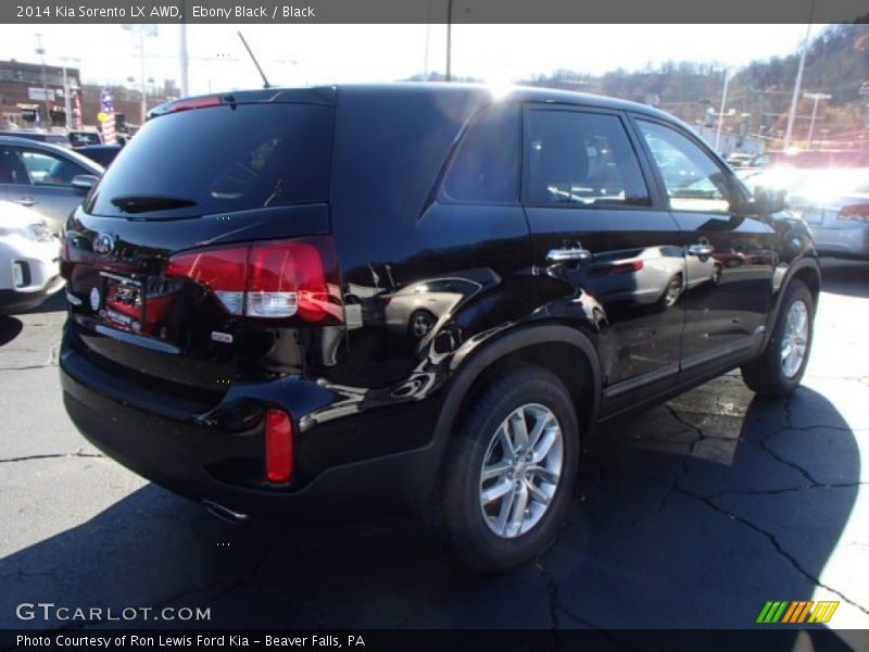 Ebony Black / Black 2014 Kia Sorento LX AWD