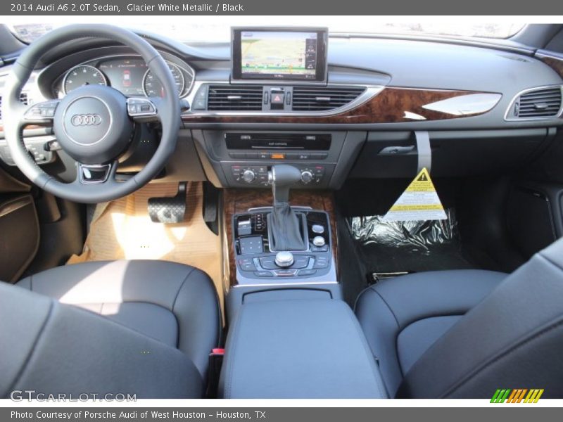 Glacier White Metallic / Black 2014 Audi A6 2.0T Sedan