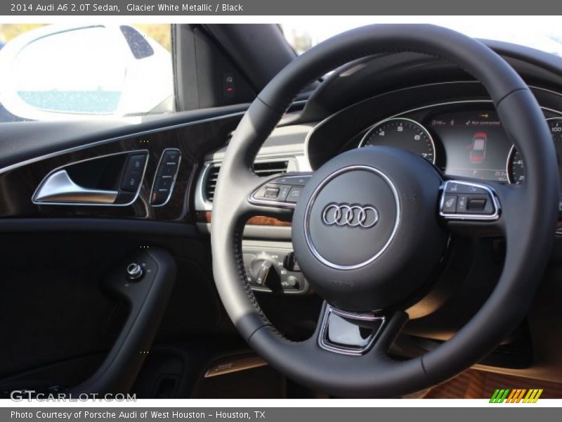 Glacier White Metallic / Black 2014 Audi A6 2.0T Sedan