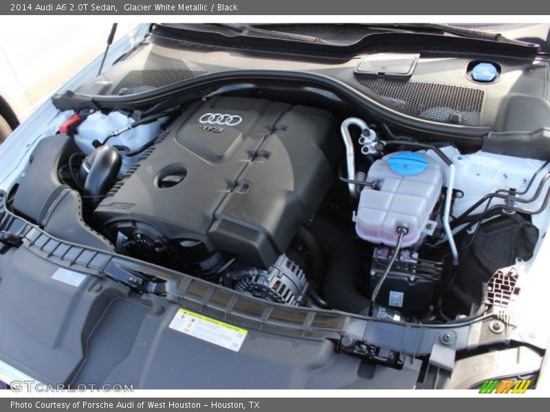Glacier White Metallic / Black 2014 Audi A6 2.0T Sedan