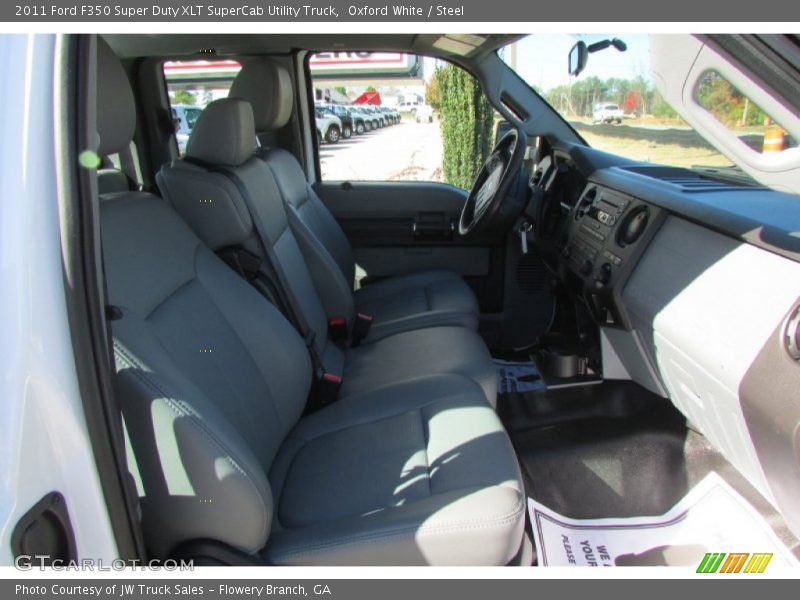 Oxford White / Steel 2011 Ford F350 Super Duty XLT SuperCab Utility Truck