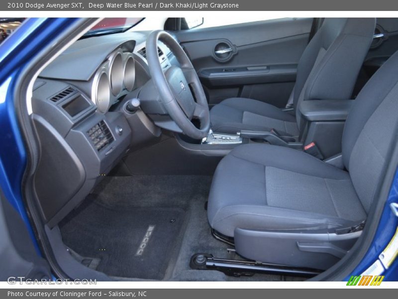 Deep Water Blue Pearl / Dark Khaki/Light Graystone 2010 Dodge Avenger SXT