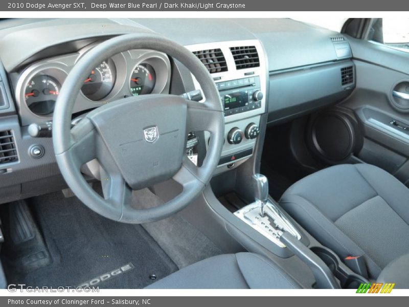 Deep Water Blue Pearl / Dark Khaki/Light Graystone 2010 Dodge Avenger SXT