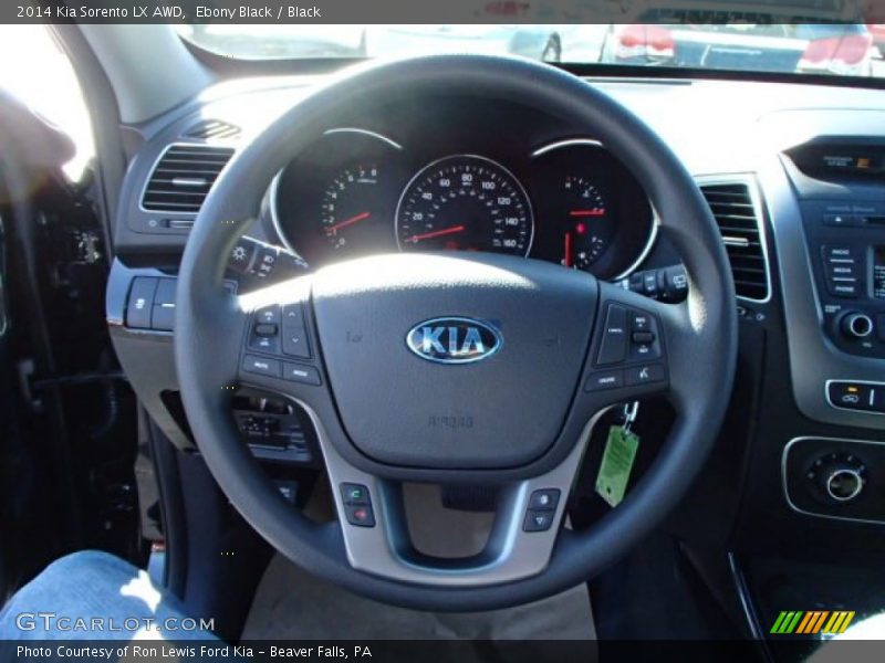 Ebony Black / Black 2014 Kia Sorento LX AWD