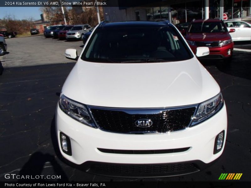 Snow White Pearl / Black 2014 Kia Sorento EX V6 AWD