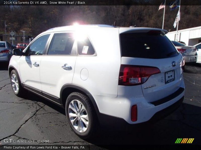Snow White Pearl / Black 2014 Kia Sorento EX V6 AWD