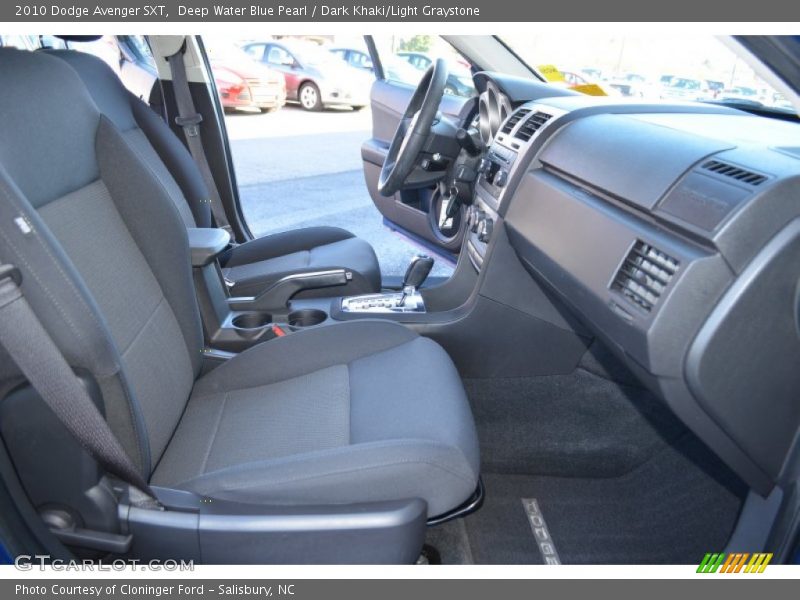 Deep Water Blue Pearl / Dark Khaki/Light Graystone 2010 Dodge Avenger SXT