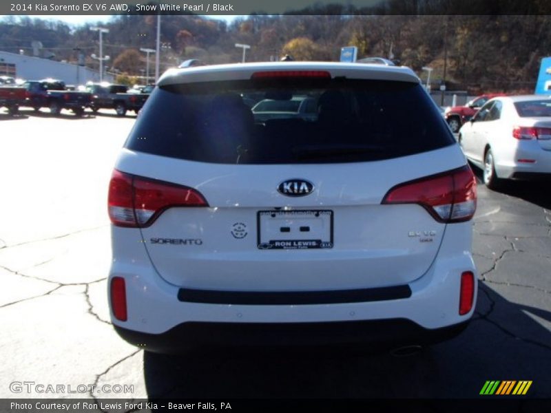 Snow White Pearl / Black 2014 Kia Sorento EX V6 AWD