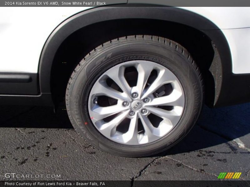 Snow White Pearl / Black 2014 Kia Sorento EX V6 AWD
