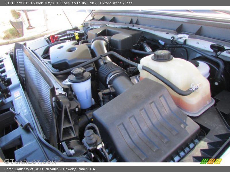 Oxford White / Steel 2011 Ford F350 Super Duty XLT SuperCab Utility Truck