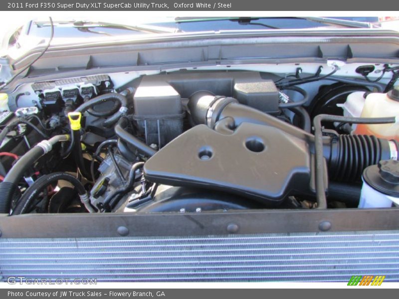 Oxford White / Steel 2011 Ford F350 Super Duty XLT SuperCab Utility Truck