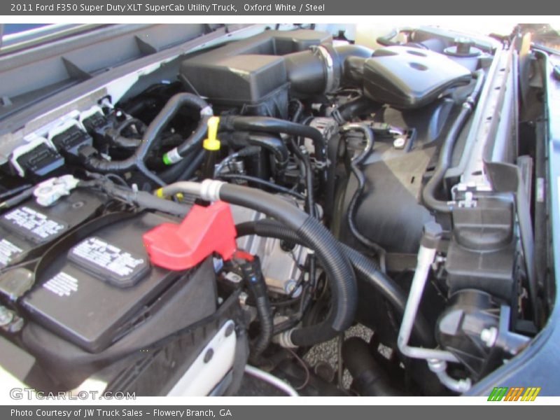 Oxford White / Steel 2011 Ford F350 Super Duty XLT SuperCab Utility Truck