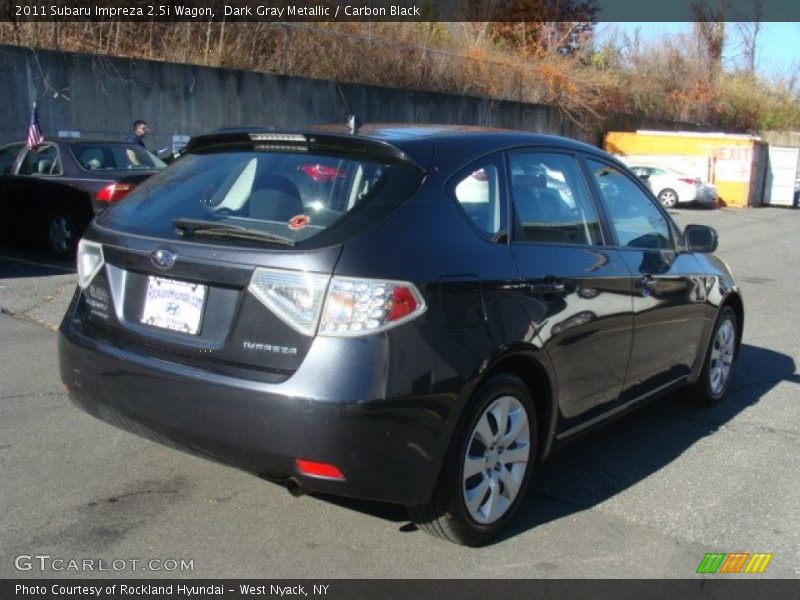 Dark Gray Metallic / Carbon Black 2011 Subaru Impreza 2.5i Wagon