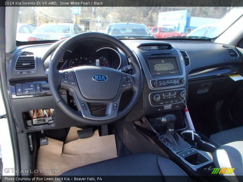 Snow White Pearl / Black 2014 Kia Sorento EX V6 AWD