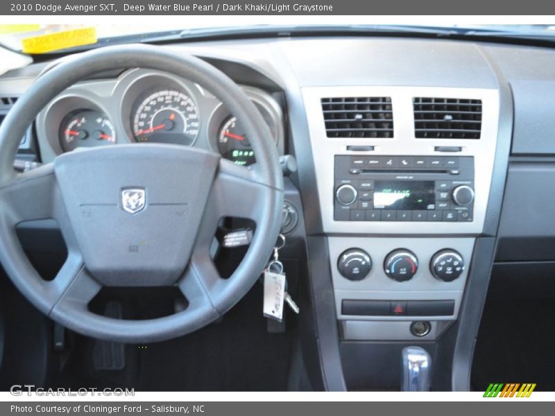 Deep Water Blue Pearl / Dark Khaki/Light Graystone 2010 Dodge Avenger SXT