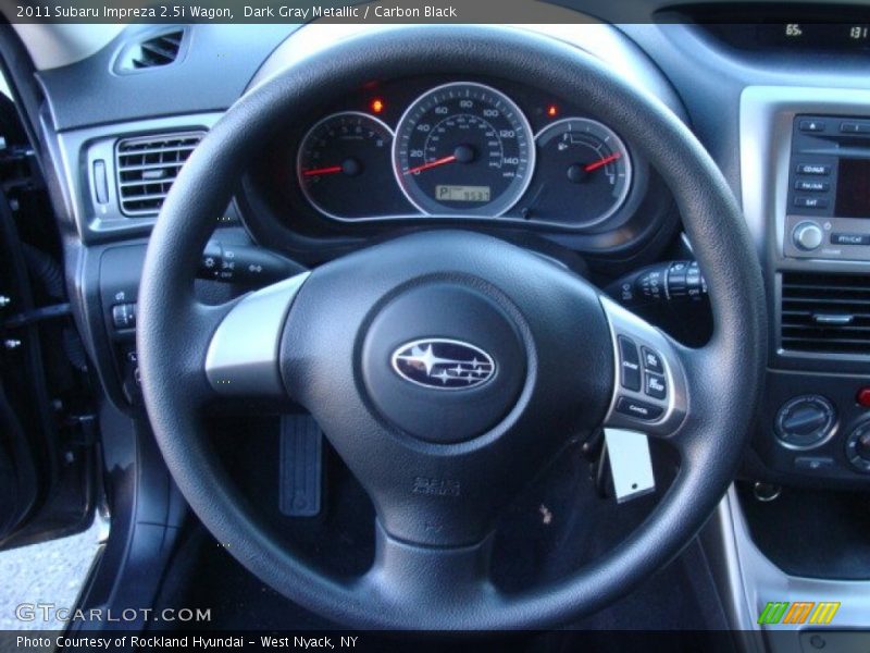 Dark Gray Metallic / Carbon Black 2011 Subaru Impreza 2.5i Wagon