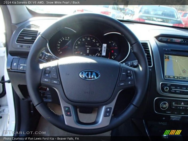 Snow White Pearl / Black 2014 Kia Sorento EX V6 AWD