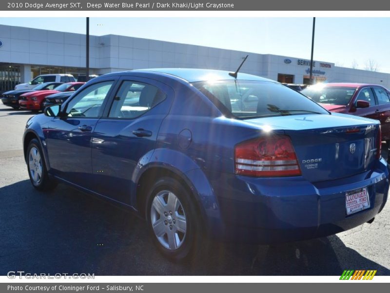 Deep Water Blue Pearl / Dark Khaki/Light Graystone 2010 Dodge Avenger SXT