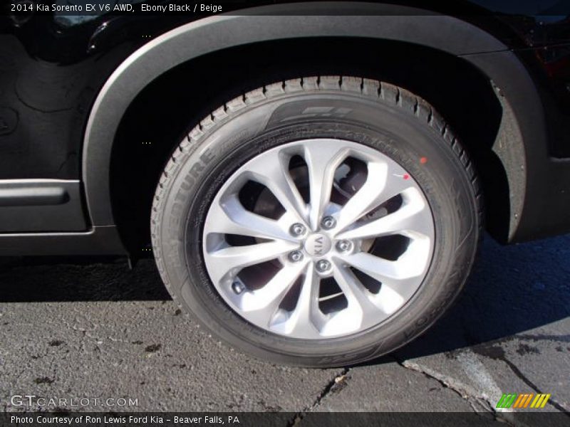 Ebony Black / Beige 2014 Kia Sorento EX V6 AWD