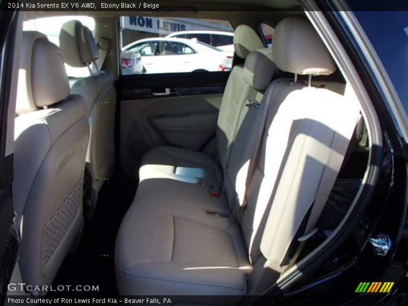 Ebony Black / Beige 2014 Kia Sorento EX V6 AWD