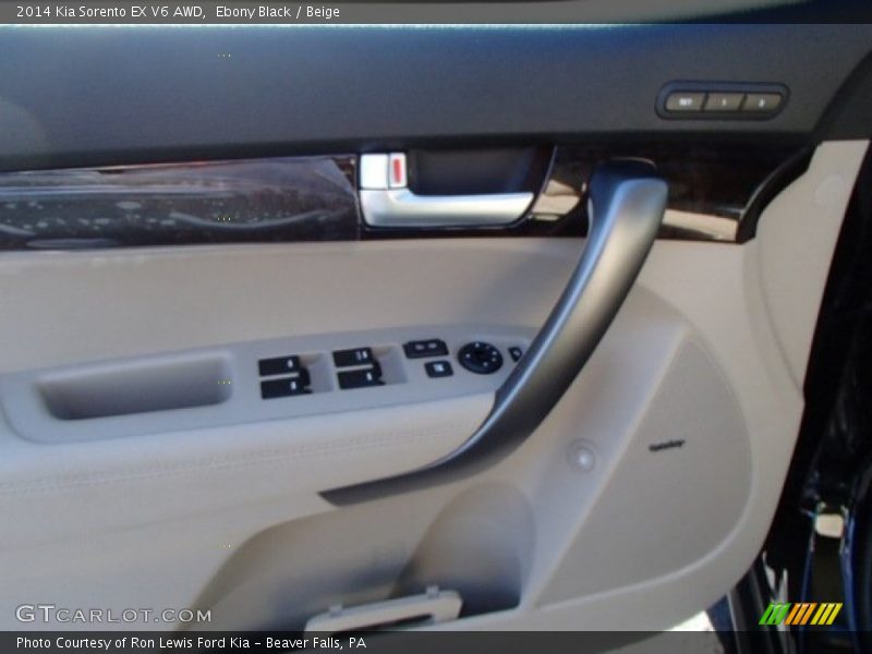 Ebony Black / Beige 2014 Kia Sorento EX V6 AWD