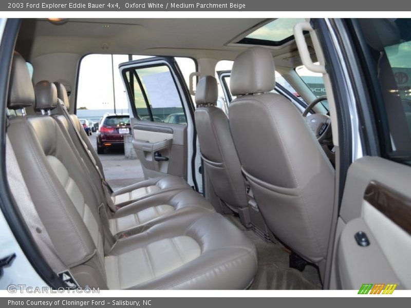 Oxford White / Medium Parchment Beige 2003 Ford Explorer Eddie Bauer 4x4