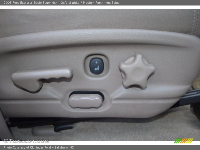 Oxford White / Medium Parchment Beige 2003 Ford Explorer Eddie Bauer 4x4