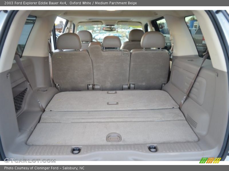 Oxford White / Medium Parchment Beige 2003 Ford Explorer Eddie Bauer 4x4