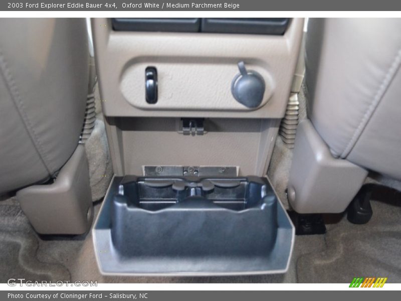 Oxford White / Medium Parchment Beige 2003 Ford Explorer Eddie Bauer 4x4