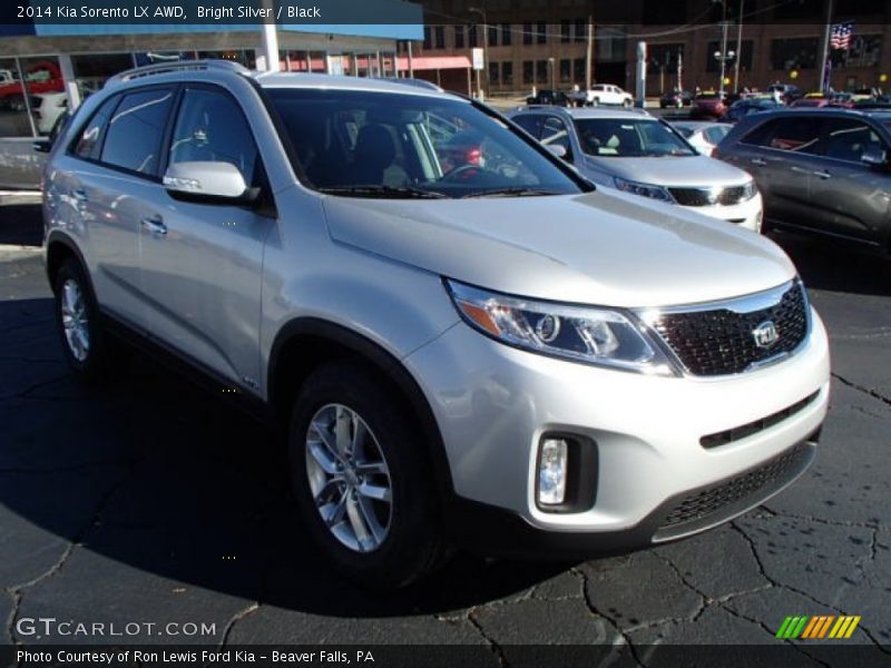 Bright Silver / Black 2014 Kia Sorento LX AWD