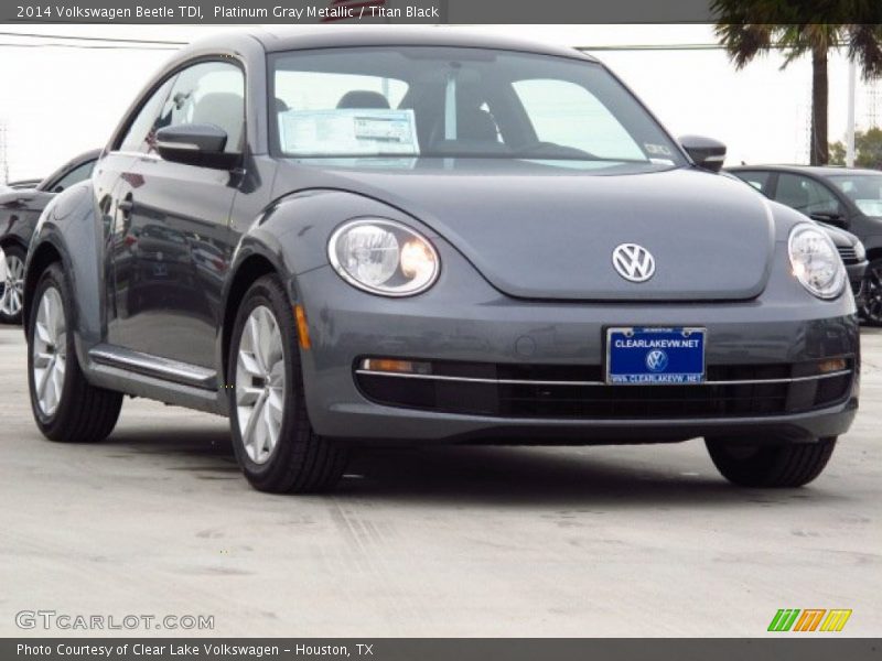 Platinum Gray Metallic / Titan Black 2014 Volkswagen Beetle TDI