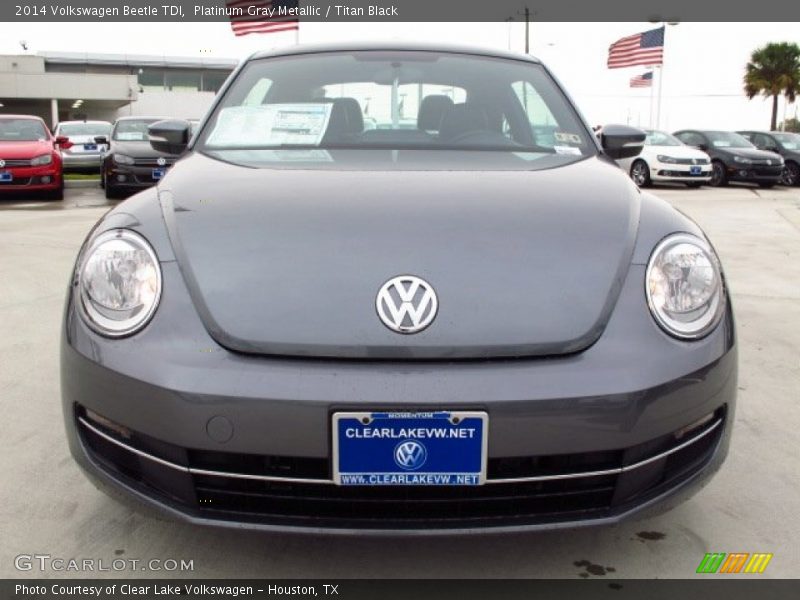 Platinum Gray Metallic / Titan Black 2014 Volkswagen Beetle TDI
