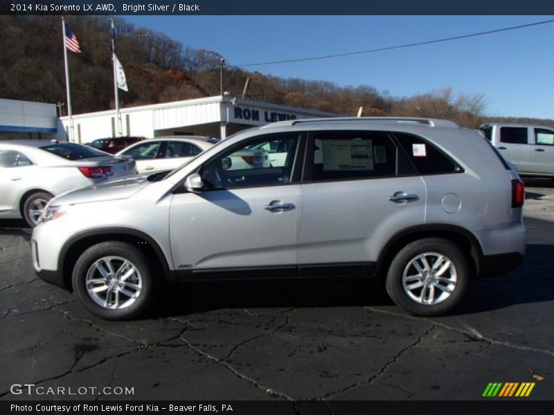 Bright Silver / Black 2014 Kia Sorento LX AWD