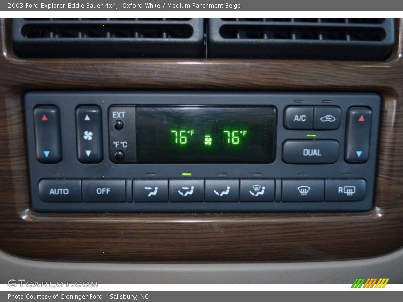 Oxford White / Medium Parchment Beige 2003 Ford Explorer Eddie Bauer 4x4