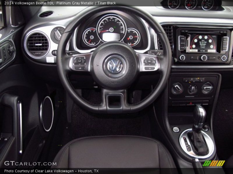 Platinum Gray Metallic / Titan Black 2014 Volkswagen Beetle TDI