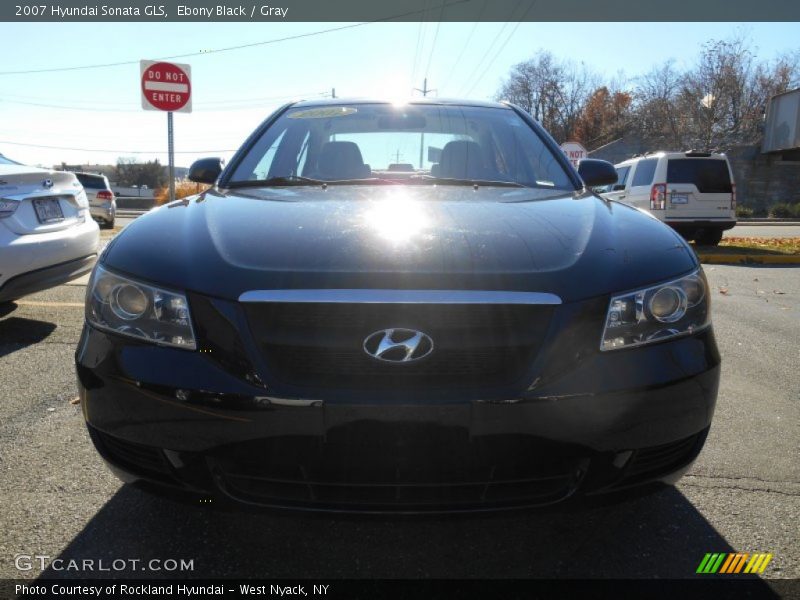 Ebony Black / Gray 2007 Hyundai Sonata GLS