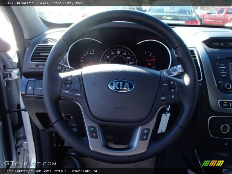 Bright Silver / Black 2014 Kia Sorento LX AWD