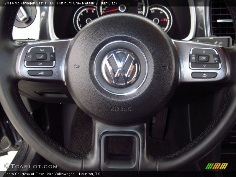 Platinum Gray Metallic / Titan Black 2014 Volkswagen Beetle TDI