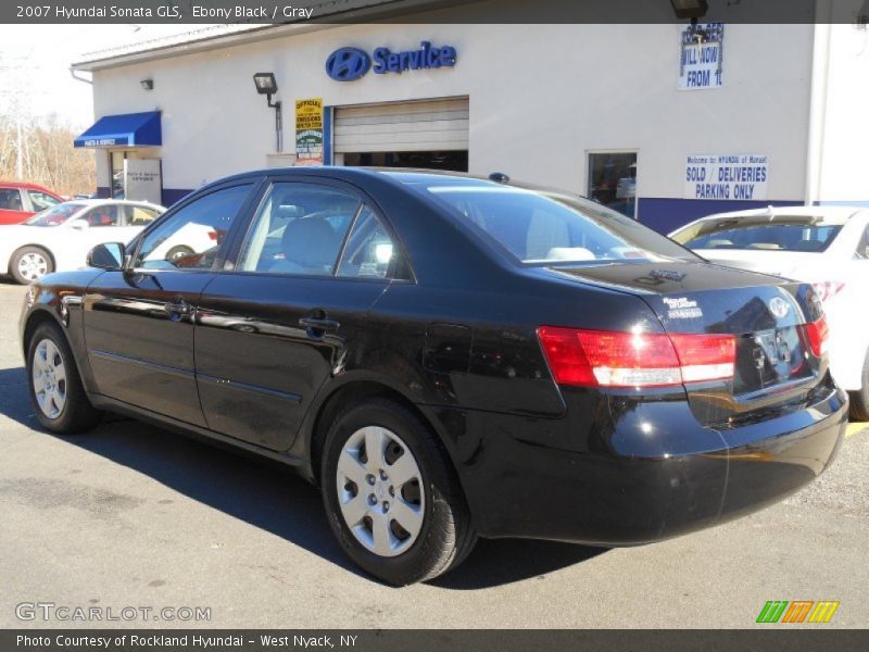 Ebony Black / Gray 2007 Hyundai Sonata GLS
