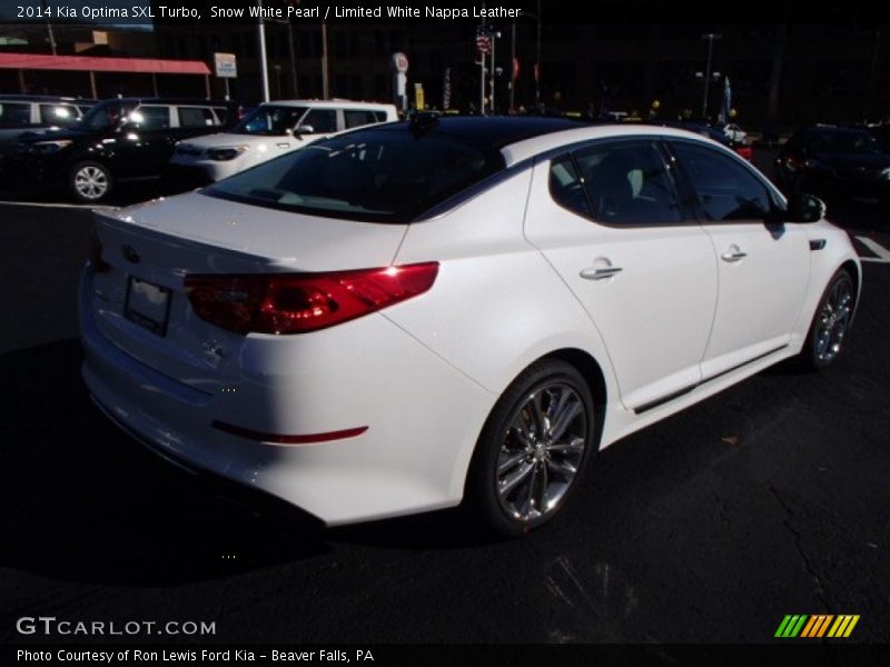 Snow White Pearl / Limited White Nappa Leather 2014 Kia Optima SXL Turbo