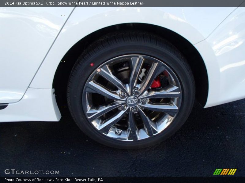 Snow White Pearl / Limited White Nappa Leather 2014 Kia Optima SXL Turbo
