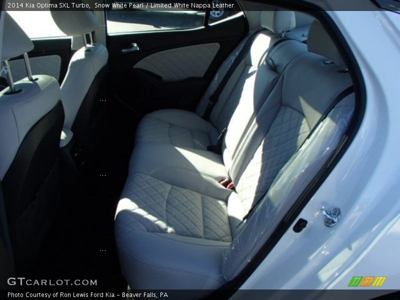 Snow White Pearl / Limited White Nappa Leather 2014 Kia Optima SXL Turbo