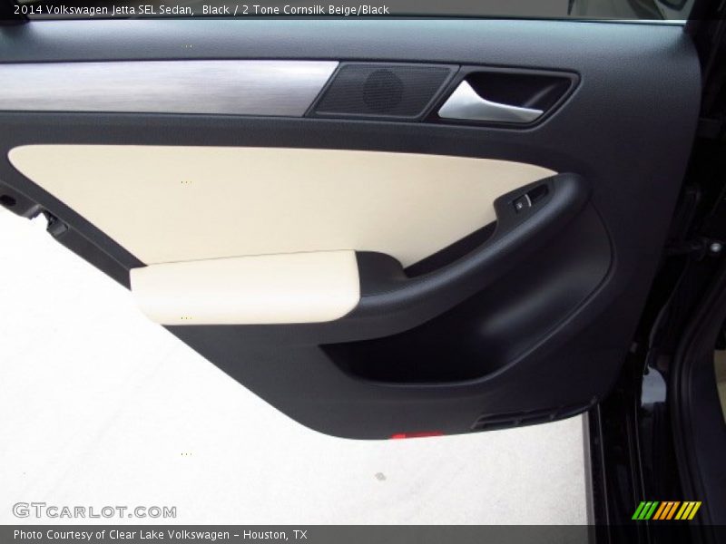 Black / 2 Tone Cornsilk Beige/Black 2014 Volkswagen Jetta SEL Sedan