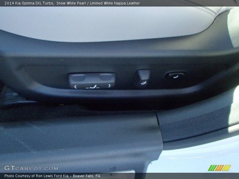 Snow White Pearl / Limited White Nappa Leather 2014 Kia Optima SXL Turbo