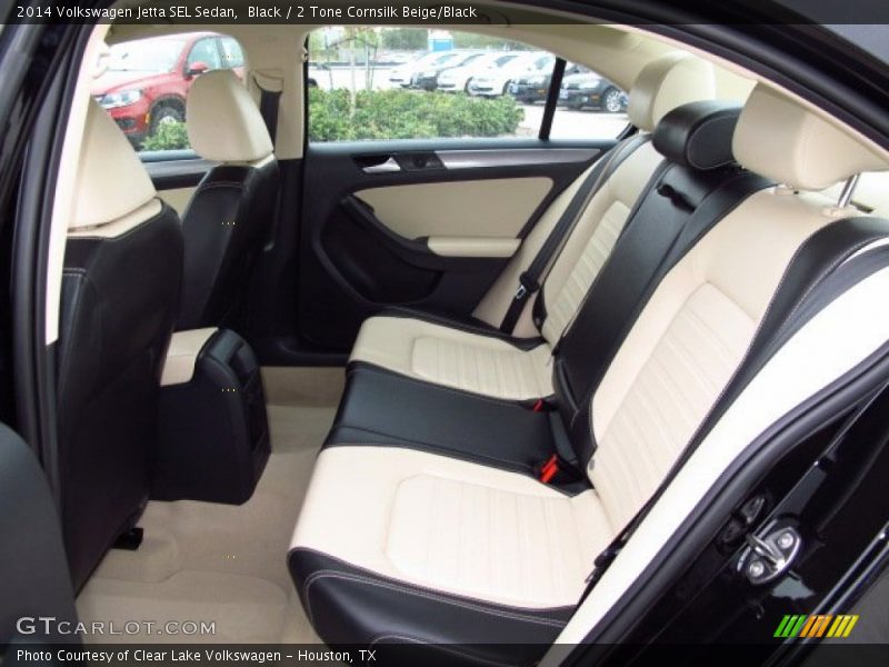 Black / 2 Tone Cornsilk Beige/Black 2014 Volkswagen Jetta SEL Sedan