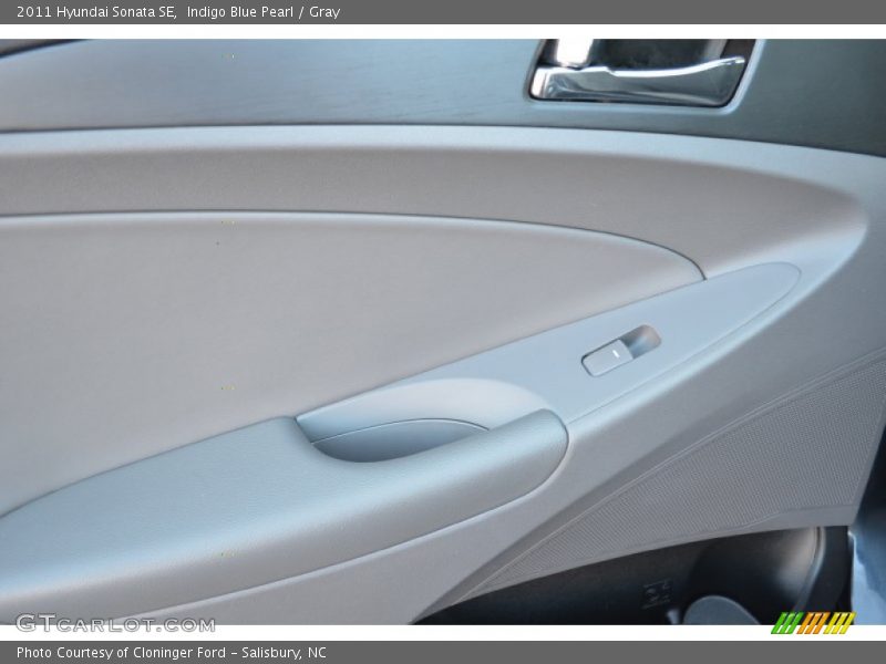 Indigo Blue Pearl / Gray 2011 Hyundai Sonata SE
