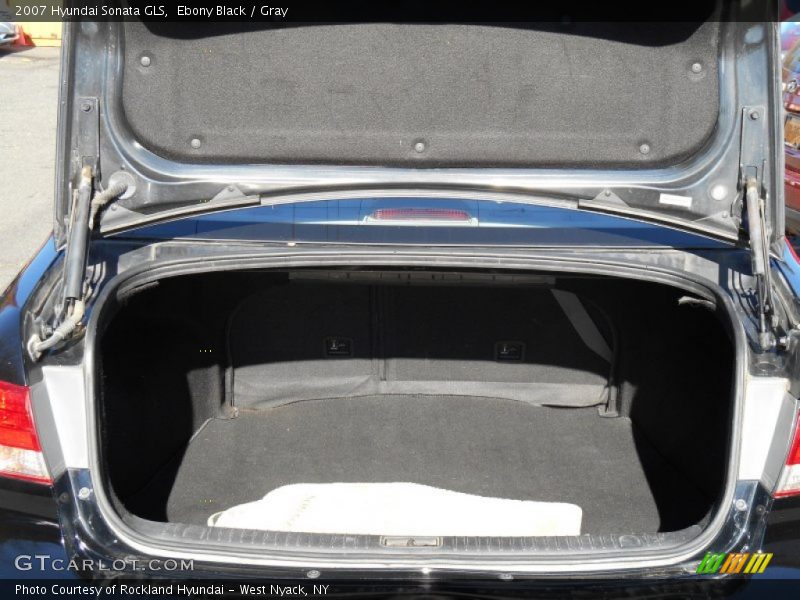 Ebony Black / Gray 2007 Hyundai Sonata GLS